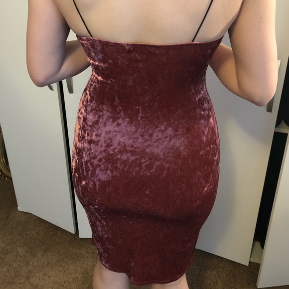 Velvety rose colored dress! - Picture 4 of 4